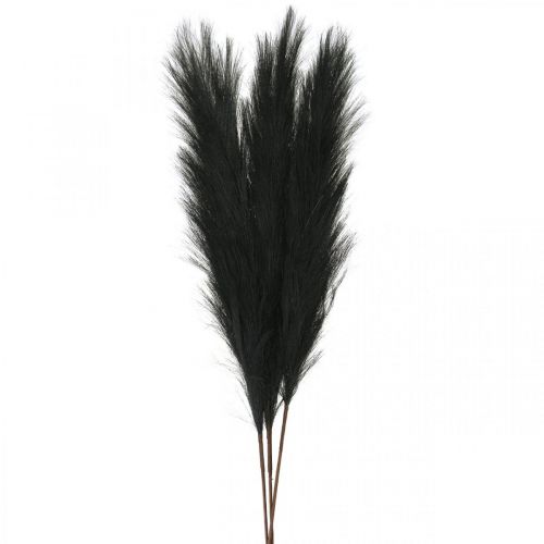 Grama de penas preta de junco chinês grama seca artificial 100 cm 3 peças