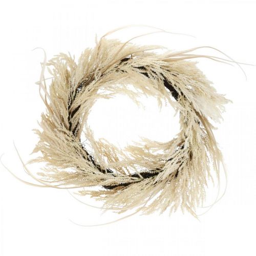 Floristik24 Deco grinalda grama dos pampas e creme de junco artificial 70cm