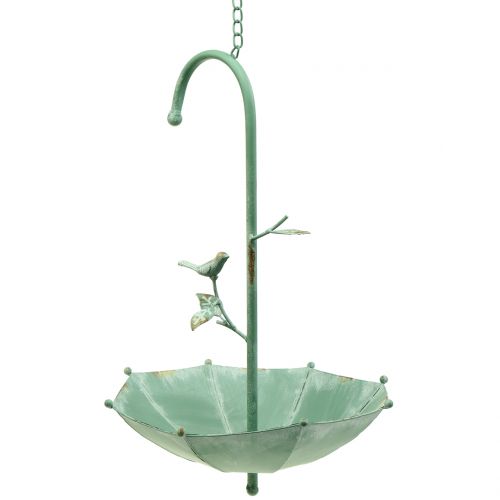 Floristik24 Guarda-chuva antigo para pendurar verde hortelã Alt.43cm Ø28cm