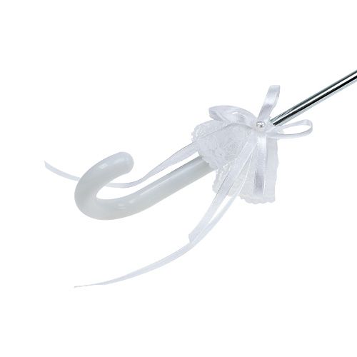 Floristik24 Guarda-chuva com renda branca Ø60cm C80,5cm