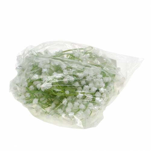 Floristik24 Decoração de casamento gypsophila guirlanda com ilhós brancos 180cm