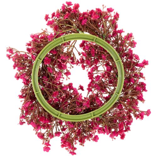 Guirlanda de flores artificiais, decoração com gipsofila, 30 cm | Floristik24.pt