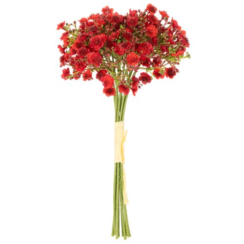 Buquê de flores artificiais de gypsophila vermelha, 30 cm, 10 peças, para decoração. | Floristik24.pt