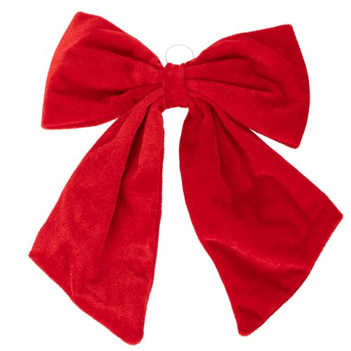 Laço decorativo vermelho para decoração de Natal, 28 cm, 3 peças comprar | Floristik24.pt