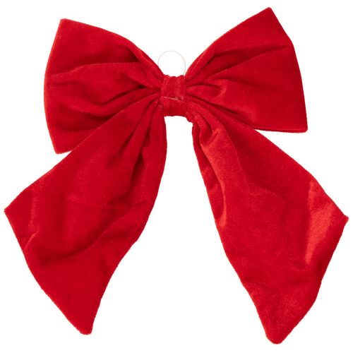 Laço decorativo vermelho para decoração de Natal, 28 cm, 3 peças | Floristik24.pt
