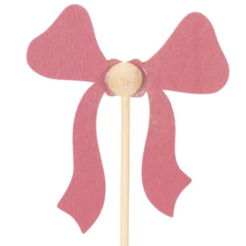 Enfeites decorativos em forma de laço com flores, 32 cm, pacote com 12 unidades. | Floristik24.pt