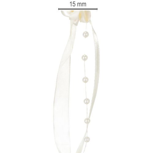 Itens Fita Valentino creme 15mm 5m