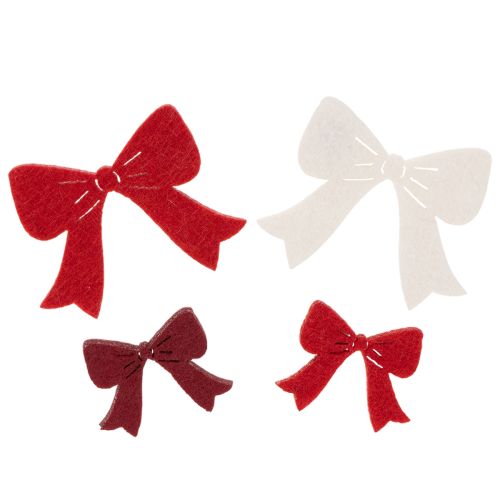 Conjunto de 48 laços decorativos de 5 cm para decoração de Natal e artesanato.
