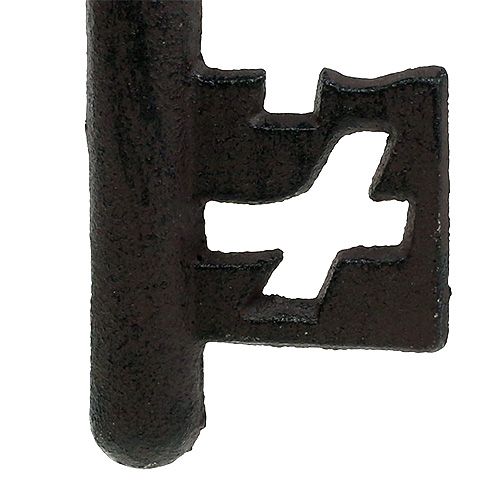 Floristik24 Ferro fundido marrom chave 43 cm