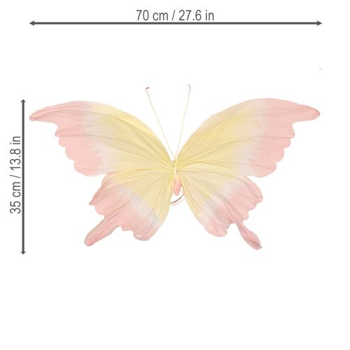 Itens Borboleta Flutuante - Estatueta de Borboleta Leve para Pendurar em Ambientes, 70cm, 1 Peça