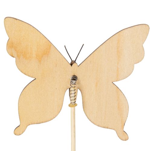 Itens Estacas em formato de borboleta, ideais para decorar o jardim ou vasos de flores, 29 cm, 12 unidades.