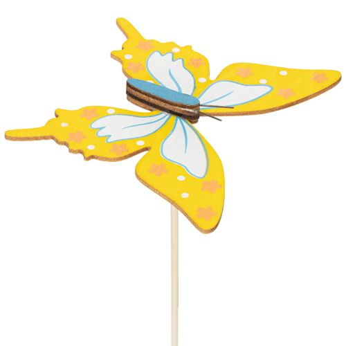 Itens Conjunto de 12 enfeites florais com motivo de borboleta para decoração de embalagens de presente, 28,5 cm, materiais para artesanato.