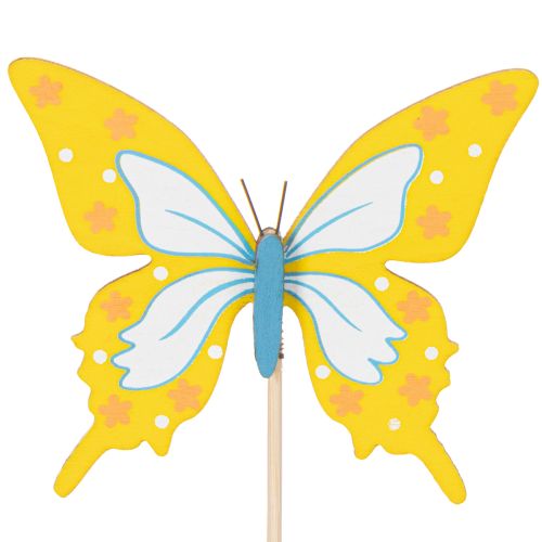 Itens Conjunto de 12 enfeites florais com motivo de borboleta para decoração de embalagens de presente, 28,5 cm, materiais para artesanato.