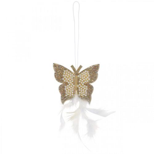 Itens Borboleta de feltro para pendurar decoração de casamento de creme 16cm