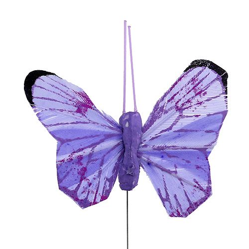 Floristik24 Bunda borboleta 5cm rosa-lilás. 24pcs