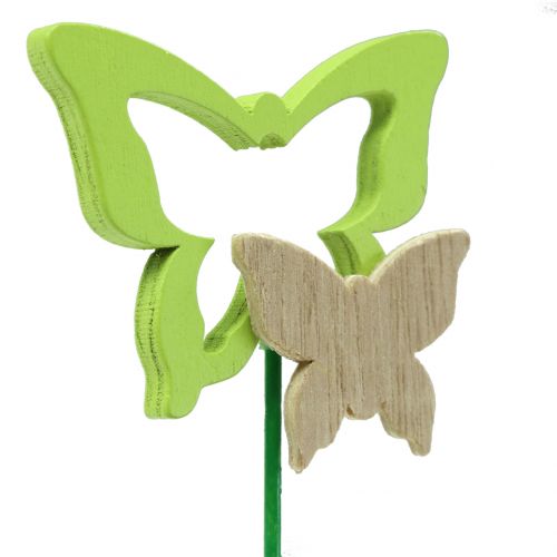 Floristik24 Plugue decorativo borboleta cores sortidas Alt.24cm 24 unidades