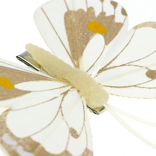 Floristik24 Borboleta no clipe 8cm 8pcs
