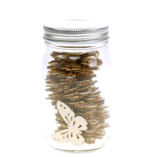 Floristik24 Madeira borboleta em vidro 60p