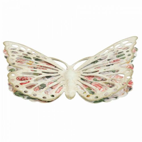 Floristik24 Decoração de parede de metal borboleta decoração estilo country W21.5cm