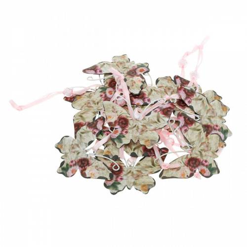 Borboleta para pendurar cabide decorativo de metal 7 cm decoração de primavera 12 peças | Floristik24.pt