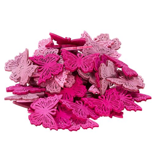 Itens Elementos decorativos em forma de borboleta para arranjos de mesa e vasos com tema de primavera, 4 cm, 72 peças