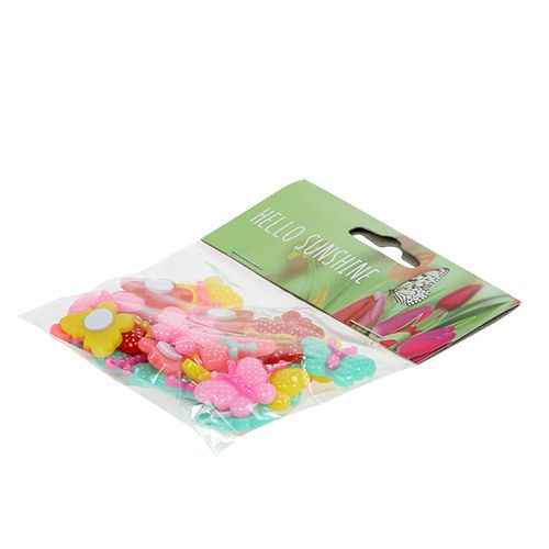 Floristik24 Mini borboletas 2cm coloridas 24 unidades
