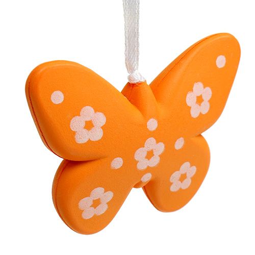 Floristik24 Borboletas para pendurar coloridas 6,5cm 5pcs