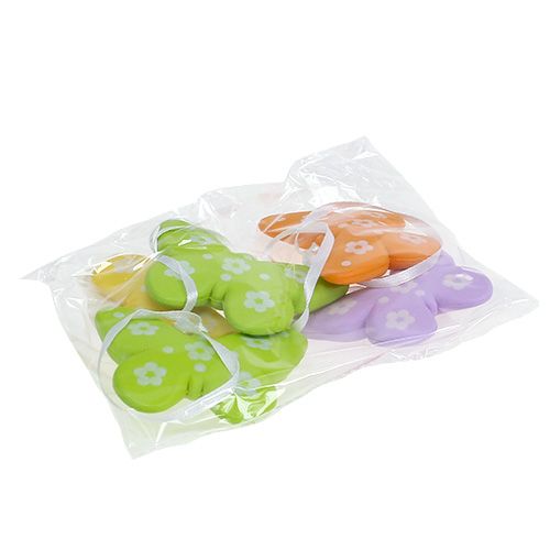Floristik24 Borboletas para pendurar coloridas 6,5cm 5pcs