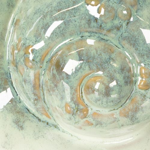 Itens Caracol decorativo de cerâmica para ambientes elegantes e para decorar mesas com charme, 16 cm