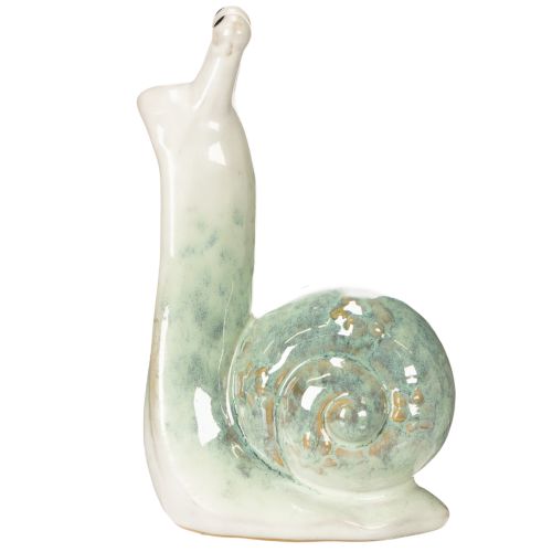 Itens Caracol decorativo de cerâmica para ambientes elegantes e para decorar mesas com charme, 16 cm
