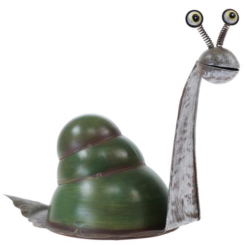 Deco caracol decoração de metal figura decoração jardim 26x14x20cm