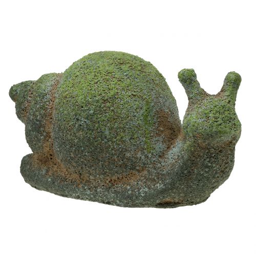 Estatueta de jardim caracol musgosa 31cm x 17cm Alt.17cm
