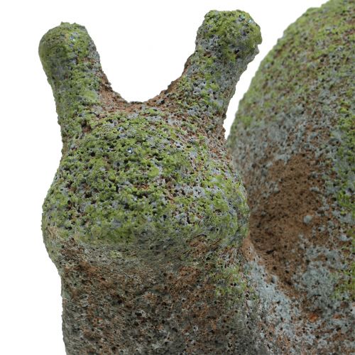Itens Estatueta de jardim caracol musgosa 31cm x 17cm Alt.17cm