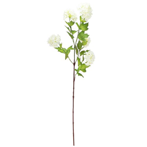 Itens Bola de Neve Artificial Viburnum Ramo Flores Brancas L90cm