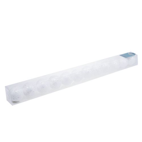 Floristik24 Bola de neve decorativa para pendurar Ø6cm 12pcs