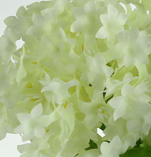 Itens Bola de neve, flores de seda brancas 47cm
