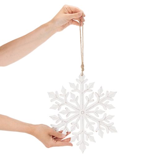 Floco de neve decorativo grande, para pendurar, 30 cm | Floristik24.pt