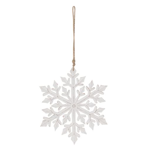 Floco de neve decorativo grande, para pendurar, 30 cm | Floristik24.pt