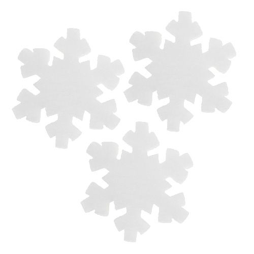 Floco de neve branco 7cm 8uds