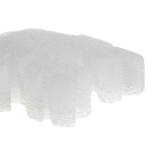 Floristik24 Floco de neve branco 7cm 8uds