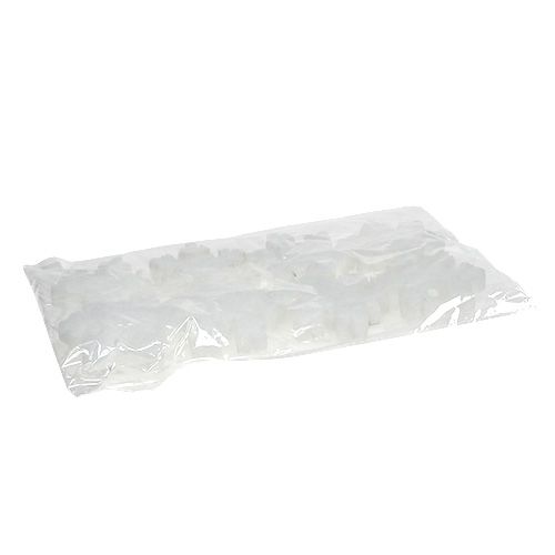 Floristik24 Floco de neve branco 7cm 8uds