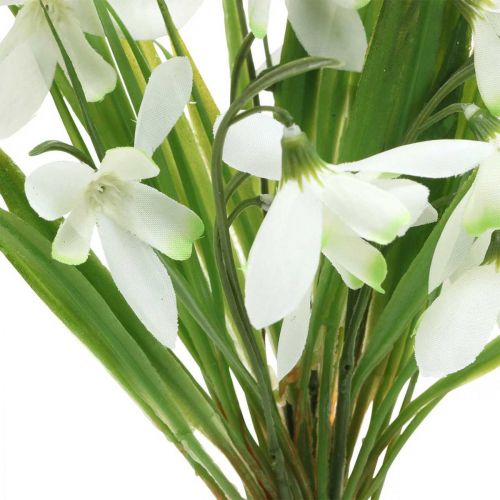 Floristik24 Decoração de floco de neve artificial Early Bloomers 27 cm pacote de 6 unidades