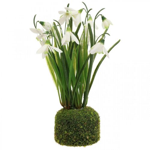 Floristik24 Snowdrop artificial, flor artificial snowdrop 25cm