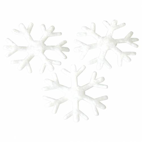 Floristik24 Flocos de neve dispersos brancos Ø17mm 240p
