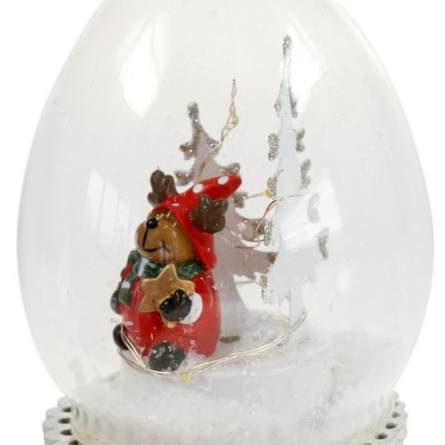 Floristik24 Globo de neve pendurado para árvore de Natal 8 cm 2 unidades