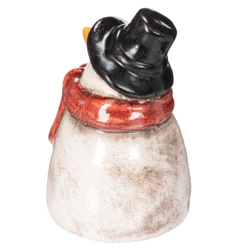 Boneco de neve em miniatura com cachecol vermelho, decoração de Natal, 10 cm | Floristik24.pt