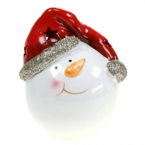 Floristik24 Boneco de neve com luz LED 10,5cm 2uds