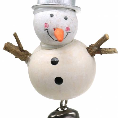 Floristik24 Boneco de neve de decorações para árvores de Natal para pendurar 7 cm 6 unidades