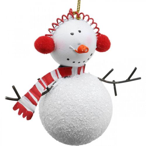 Itens Boneco de neve de decoração de árvore de Natal para pendurar metal 8,5/13cm 4 un