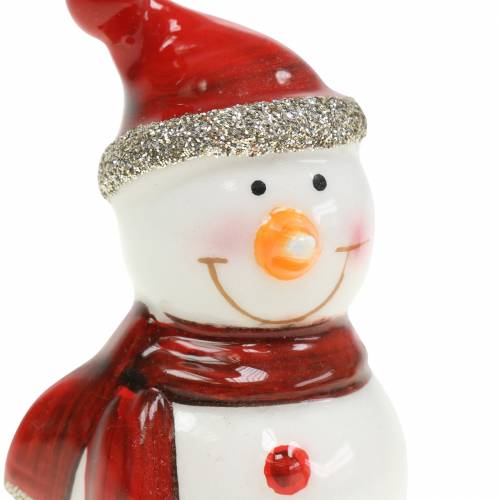 Floristik24 Boneco de neve para decoração de natal 7,5cm 4 unidades